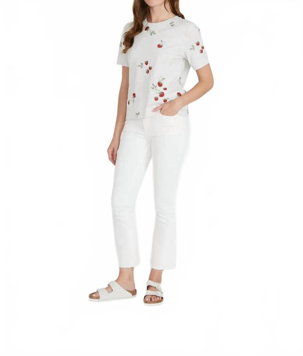NEW DRIFTWOOD roxy crop boot cut jeans in white